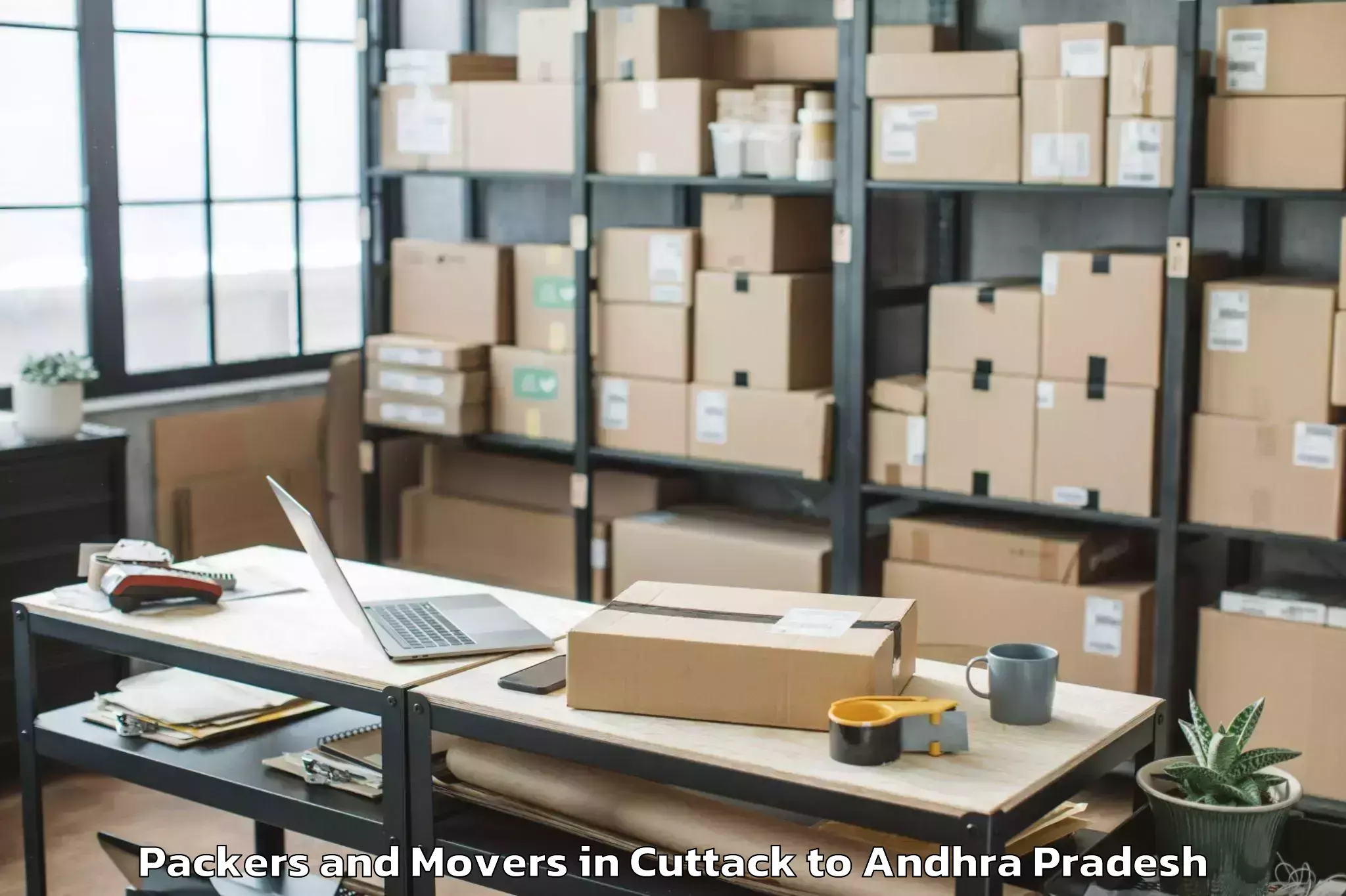 Hassle-Free Cuttack to Rentachintala Packers And Movers